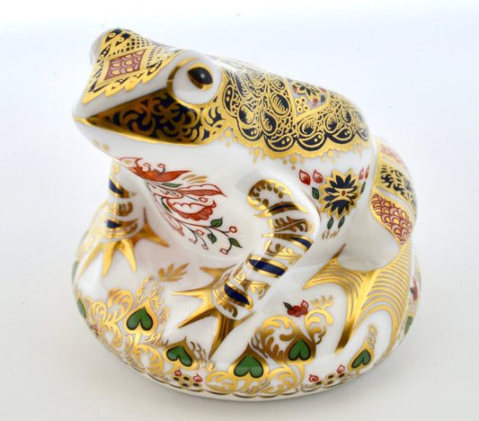 Royal Crown Derby Old Imari Frog Paperweight