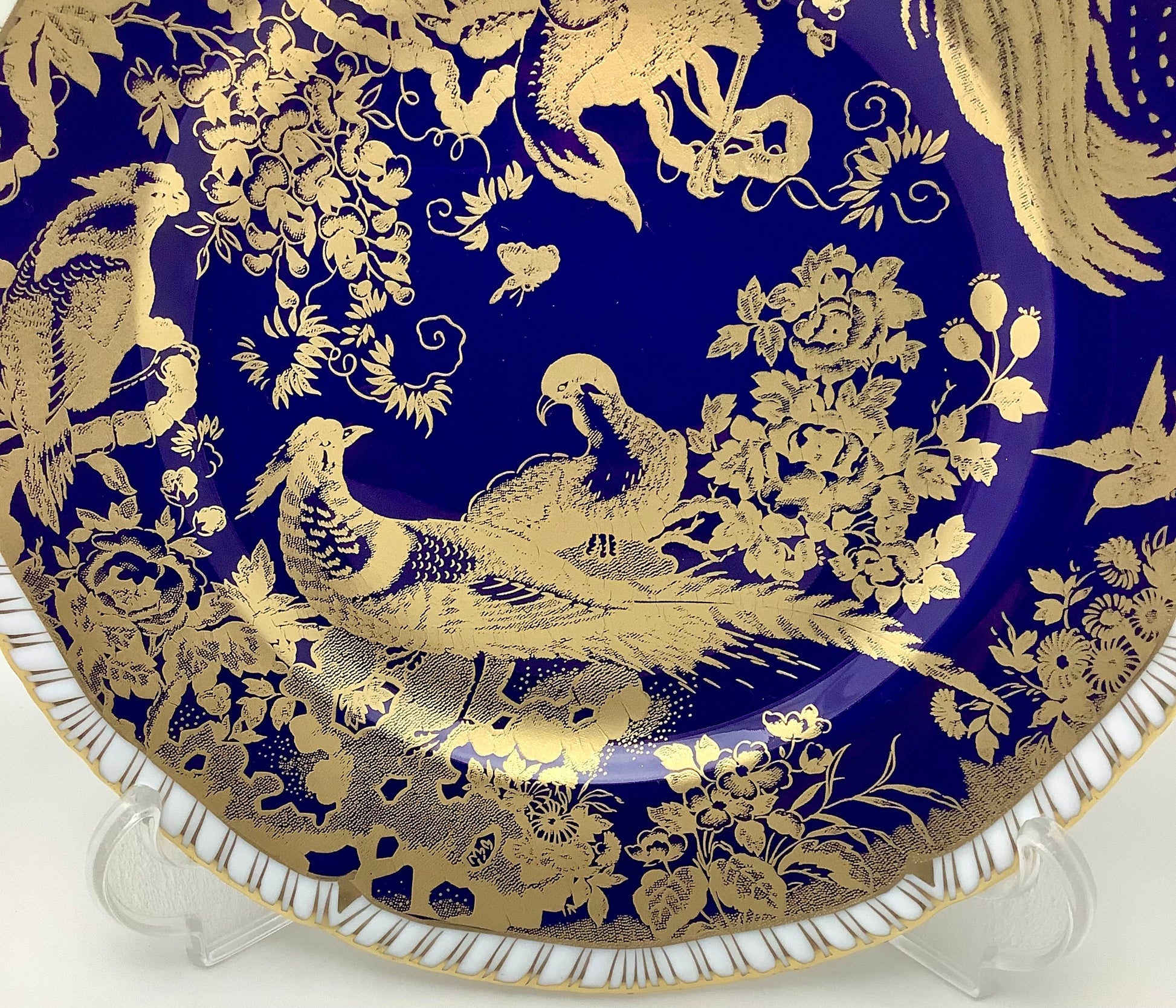 Royal Crown Derby Paradise Cobalt-Blue Dessert Plate
