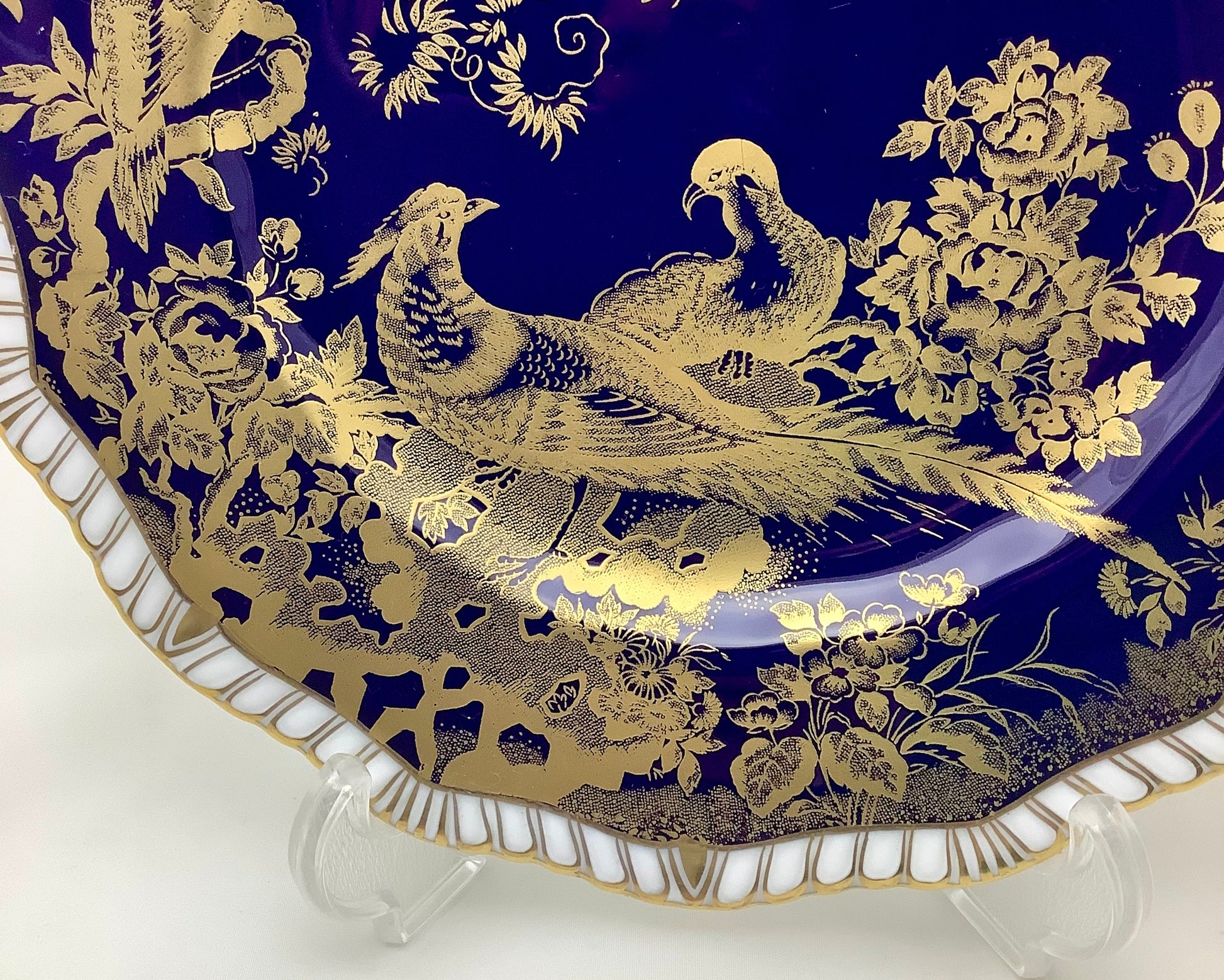 Royal Crown Derby Paradise Cobalt-Blue Dessert Plate