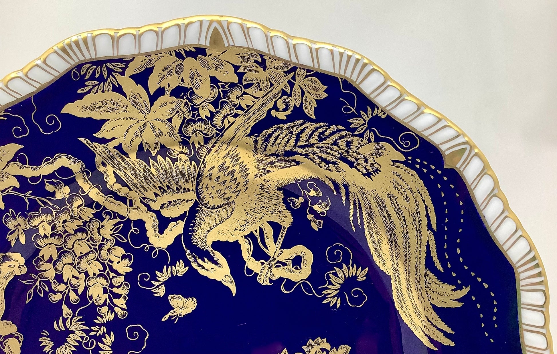 Royal Crown Derby Paradise Cobalt-Blue Dessert Plate