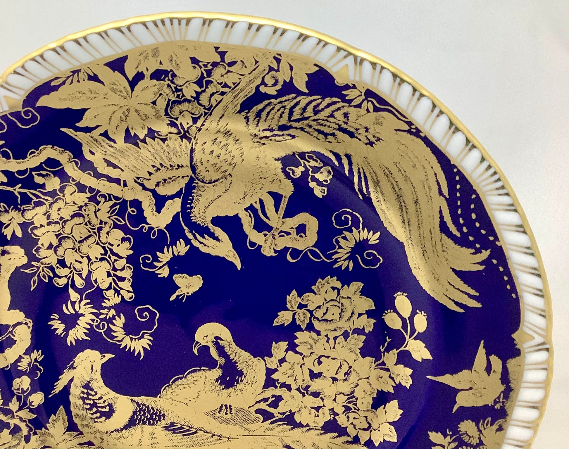 Royal Crown Derby Paradise Cobalt-Blue Dessert Plate