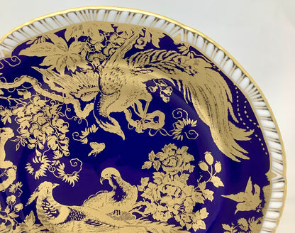 Royal Crown Derby Paradise Cobalt-Blue Dessert Plate