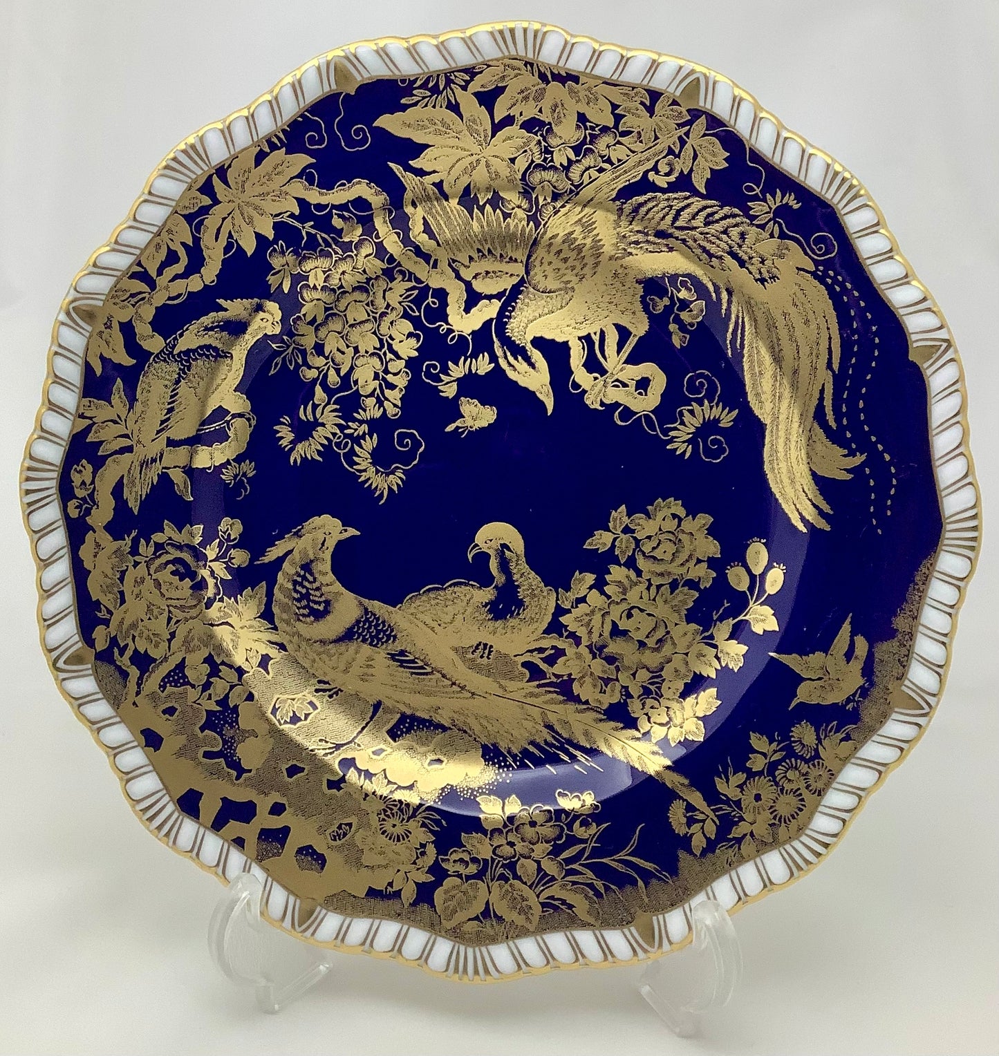 Royal Crown Derby Paradise Cobalt-Blue Dessert Plate