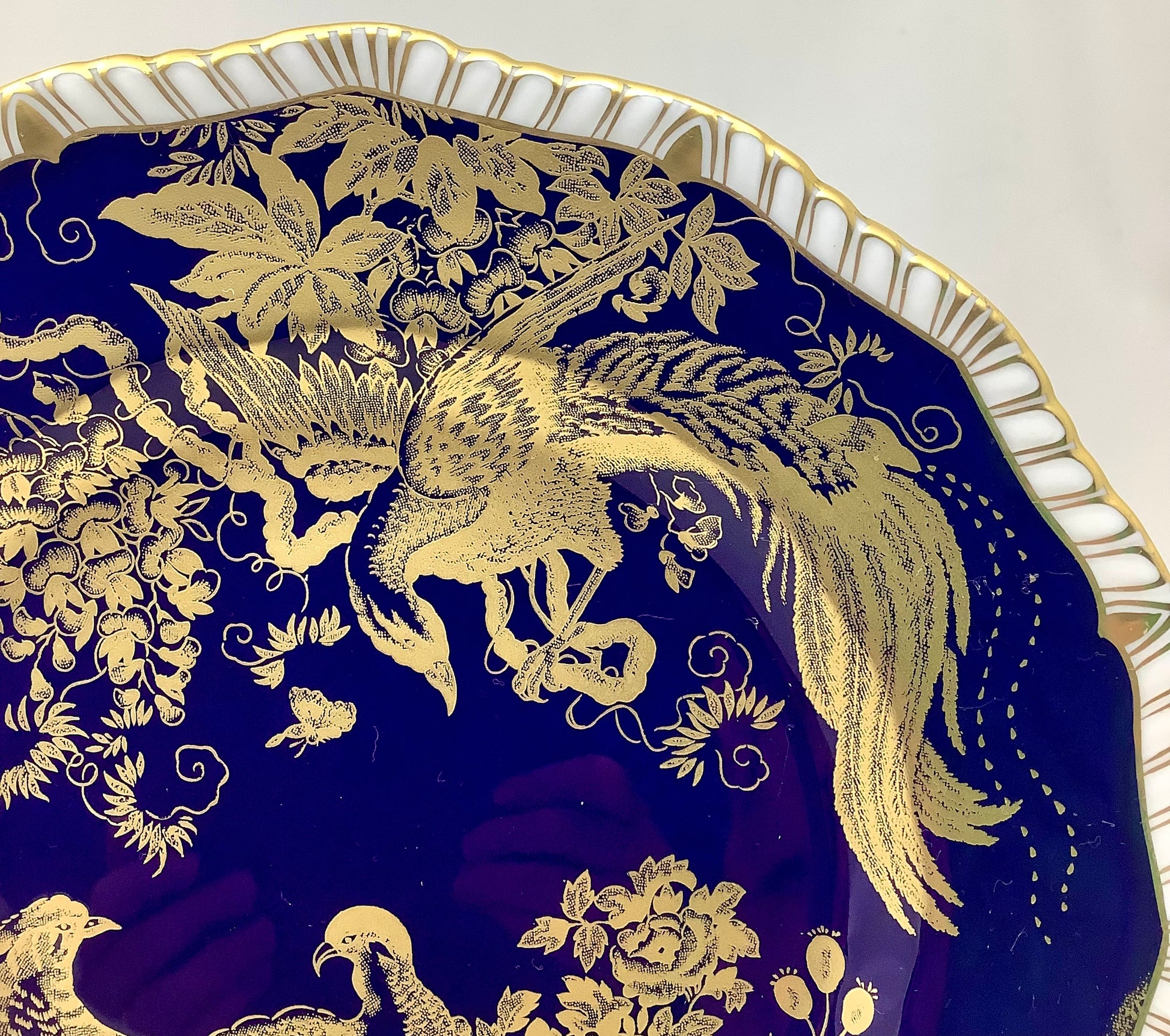 Royal Crown Derby Paradise Cobalt-Blue Dessert Plate