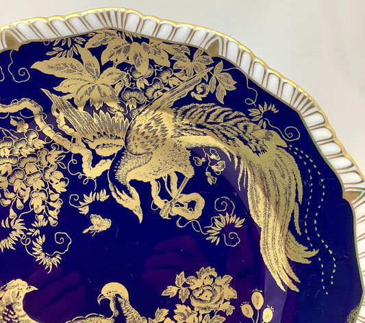 Royal Crown Derby Paradise Cobalt-Blue Dessert Plate