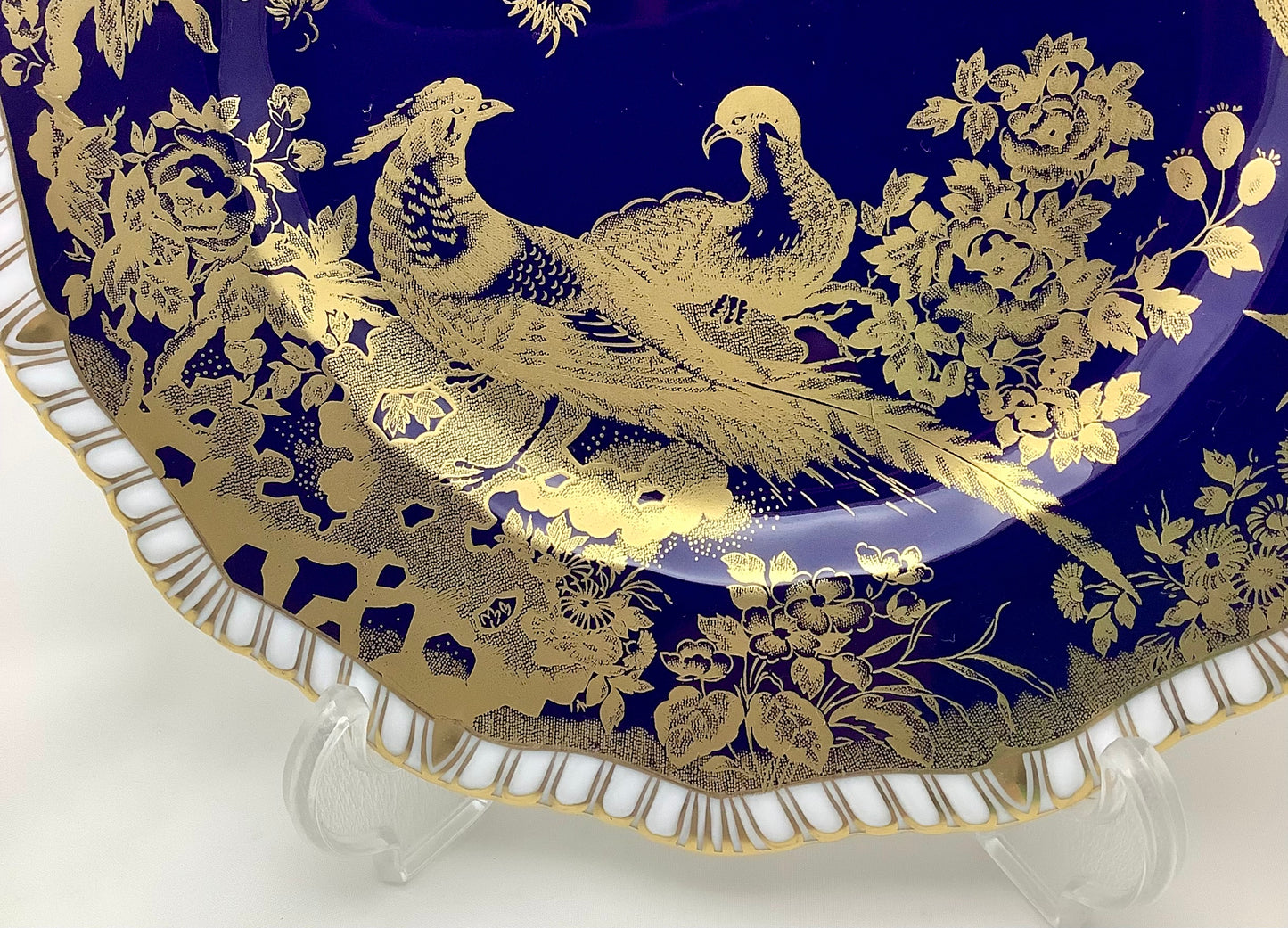 Royal Crown Derby Paradise Cobalt-Blue Dessert Plate