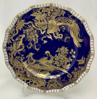 Royal Crown Derby Paradise Cobalt-Blue Dessert Plate