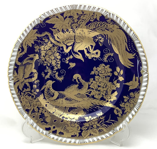 Royal Crown Derby Paradise Cobalt-Blue Dessert Plate