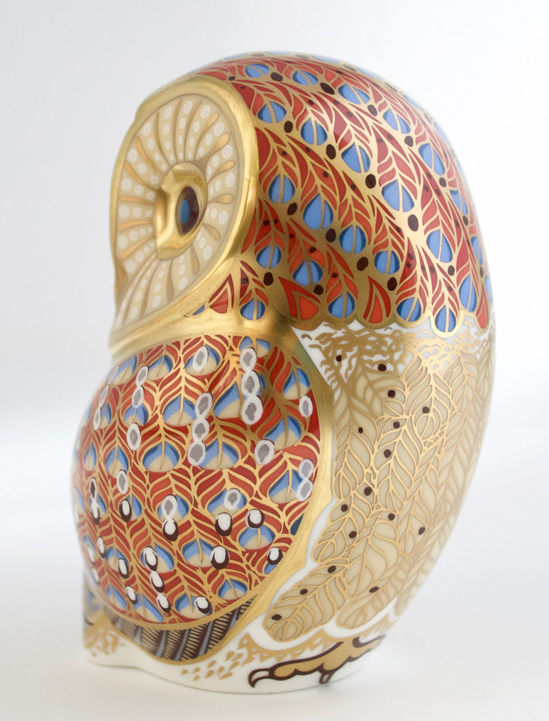 Royal Crown Derby Barn Owl Paperweight