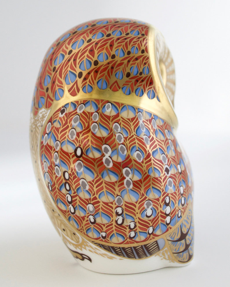 Royal Crown Derby Barn Owl Paperweight