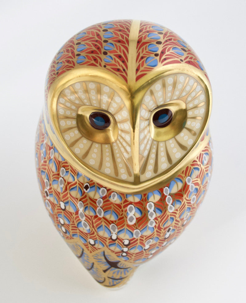 Royal Crown Derby Barn Owl Paperweight
