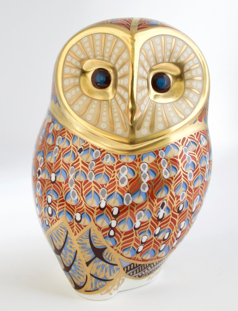 Royal Crown Derby Barn Owl Paperweight
