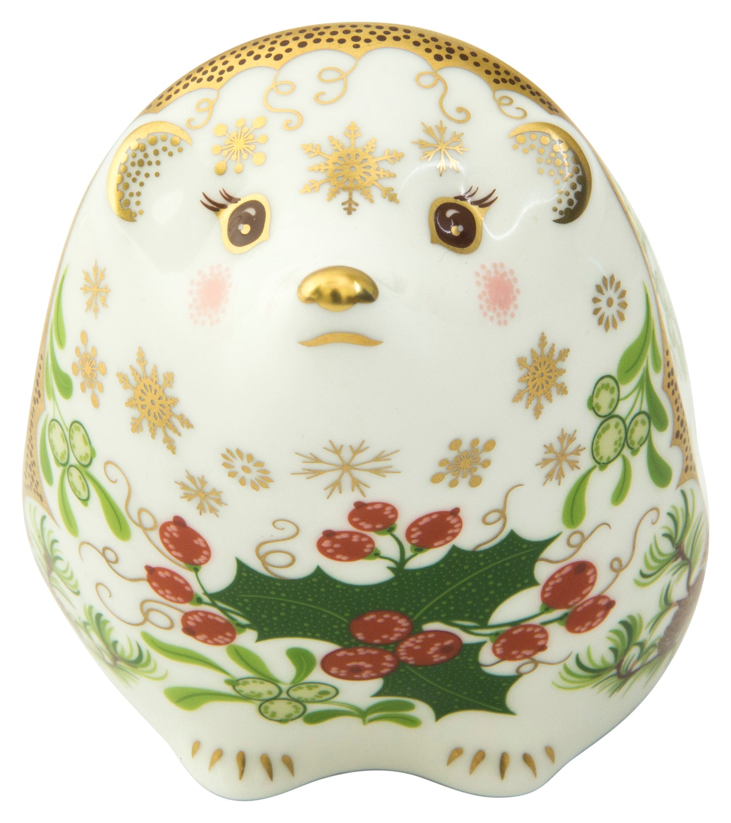 Royal Crown Derby Christmas Hedgehog Paperweight
