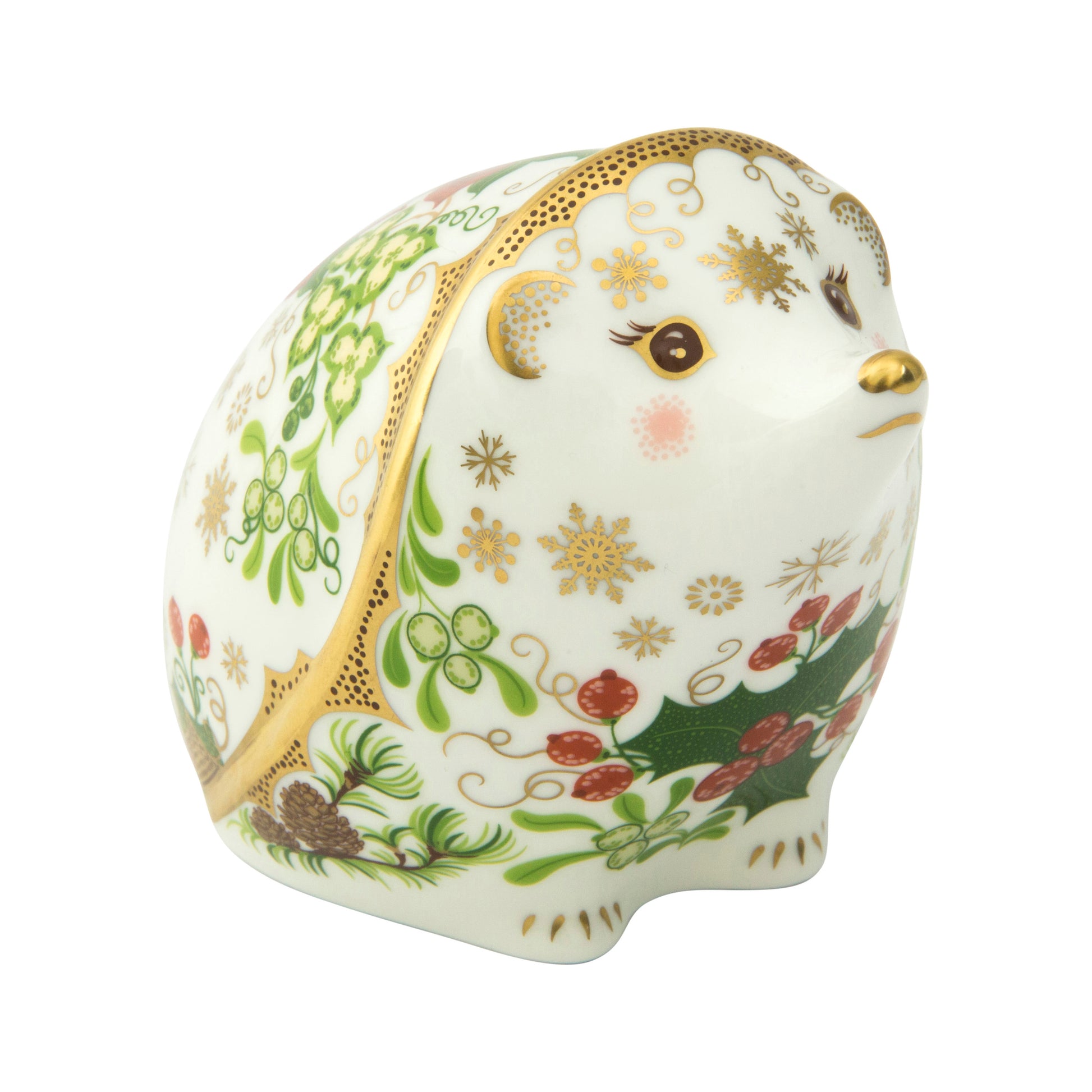 Royal Crown Derby Christmas Hedgehog Paperweight