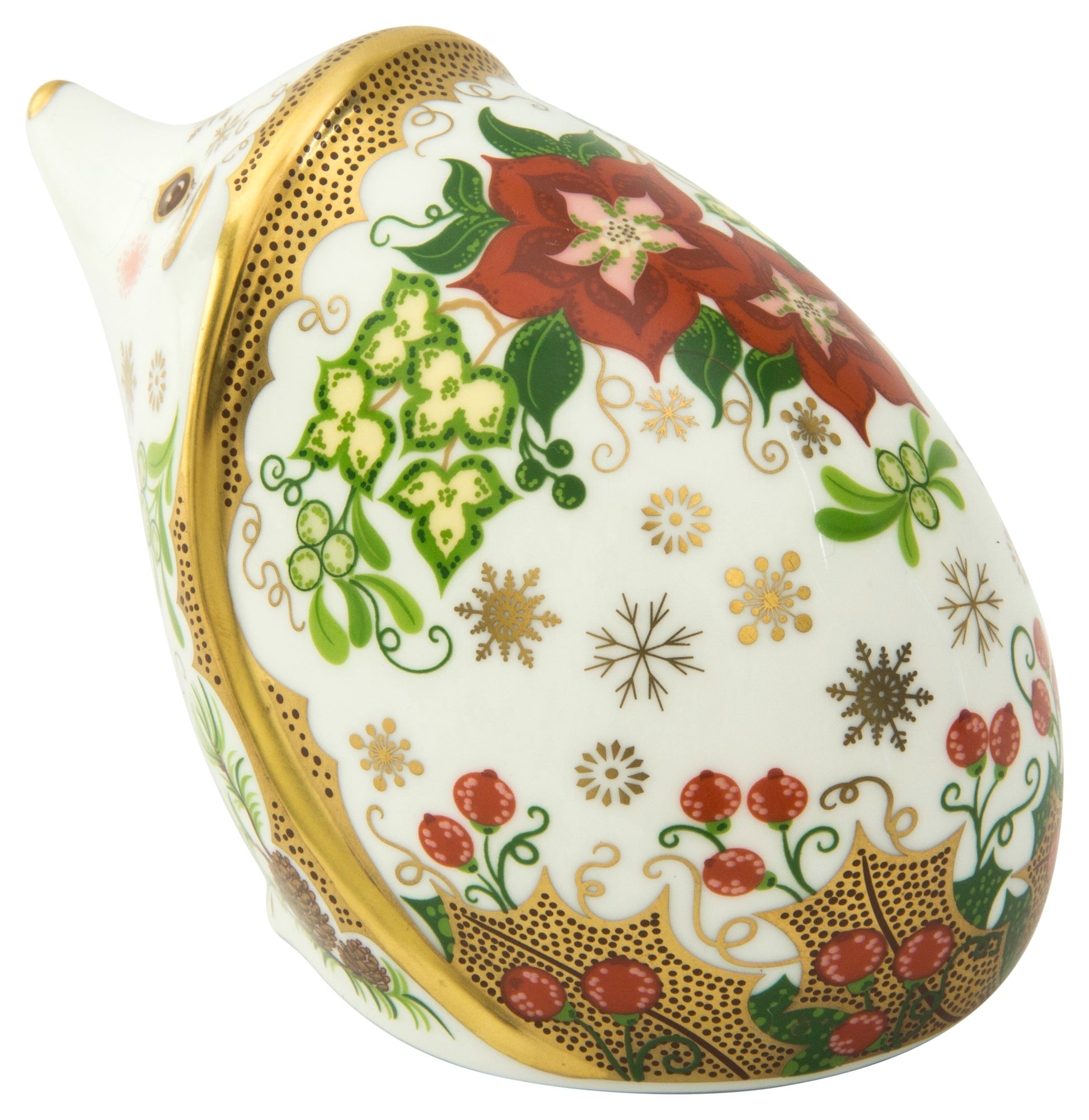 Royal Crown Derby Christmas Hedgehog Paperweight