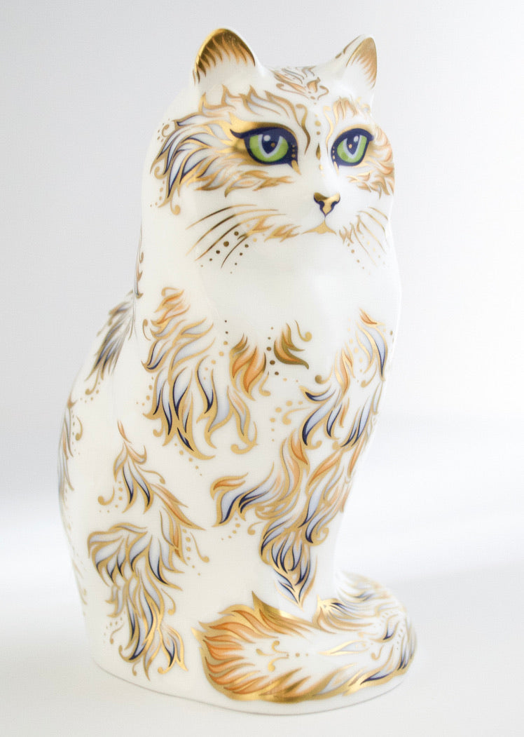 Royal Crown Derby Fifi Cat Paperweight