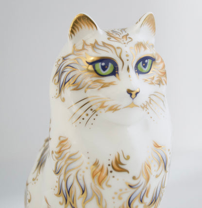 Royal Crown Derby Fifi Cat Paperweight