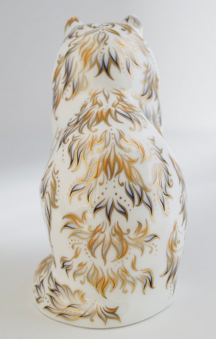 Royal Crown Derby Fifi Cat Paperweight