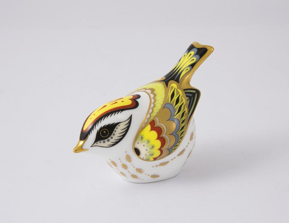 Royal Crown Derby Flamecrest Bird Paperweight