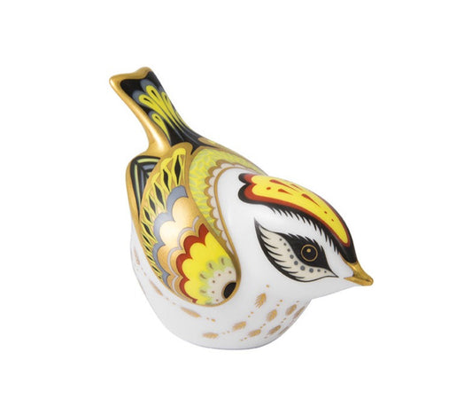 Royal Crown Derby Flamecrest Bird Paperweight