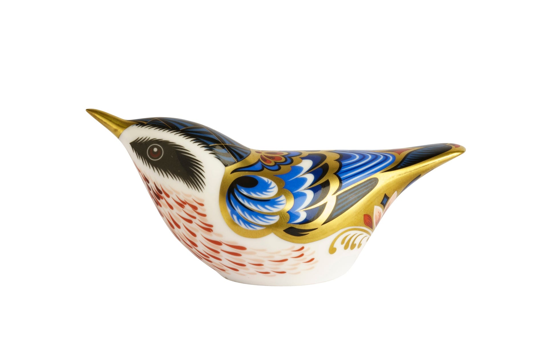 Royal Crown Derby Garden Nuthatch Bird Paperweight