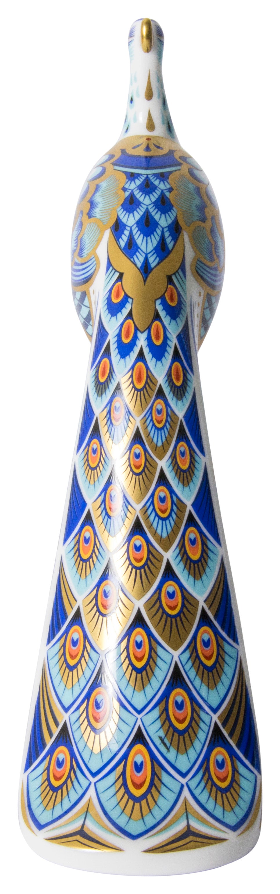 Royal Crown Derby Manor Peacock William Morris Bird Paperweight