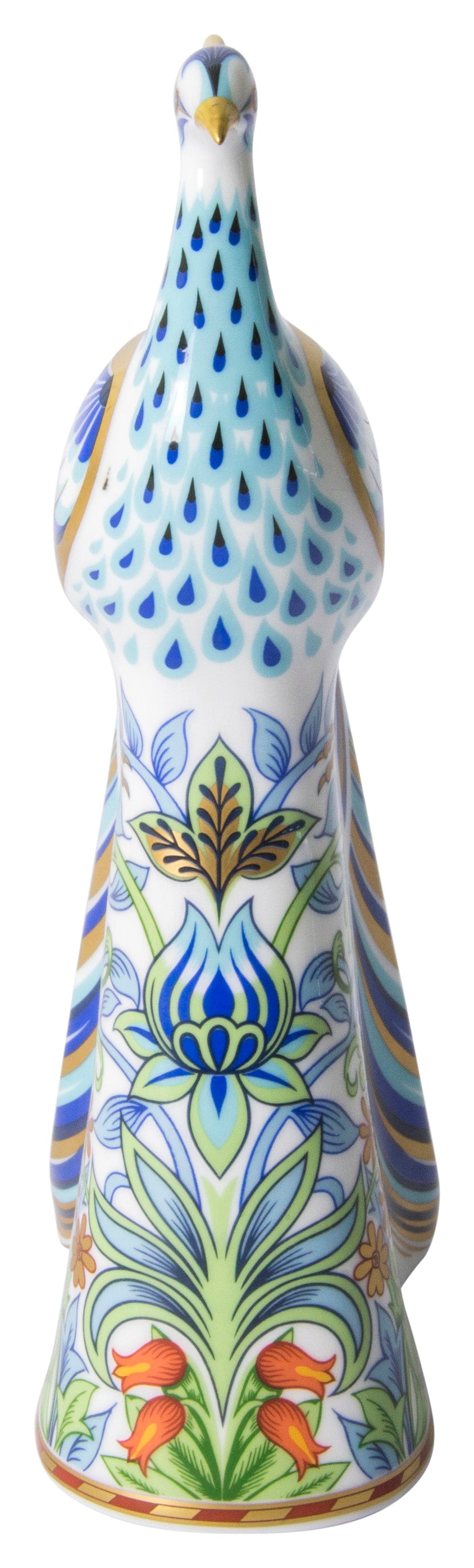 Royal Crown Derby Manor Peacock William Morris Bird Paperweight