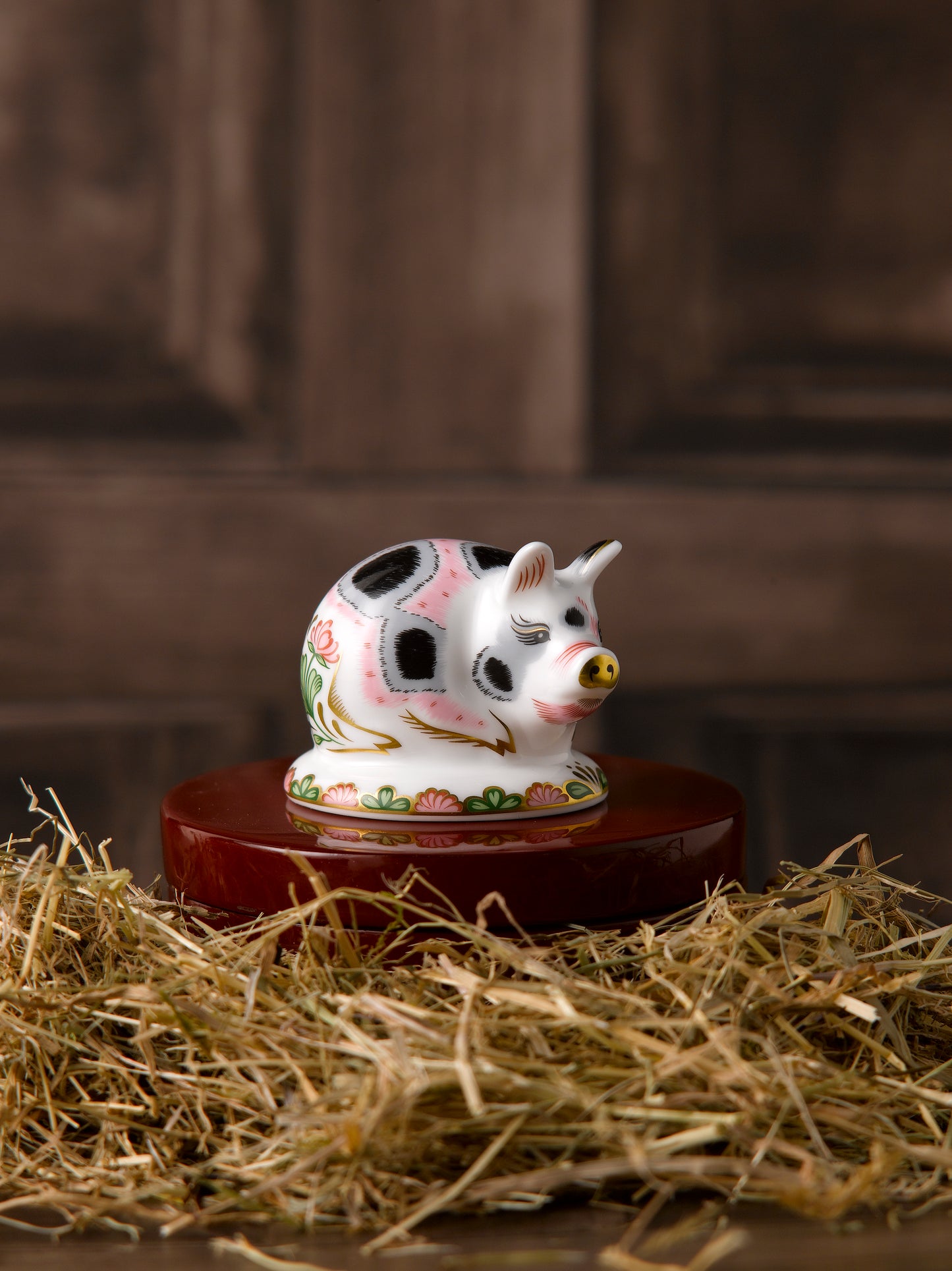 Royal Crown Derby Old Spot Piglet Paperweight