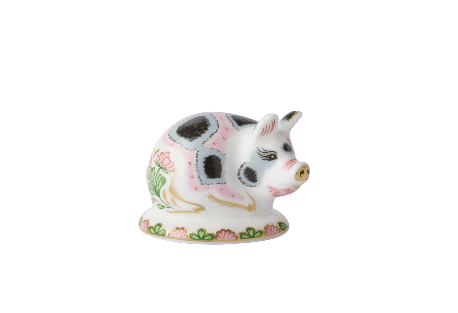 Royal Crown Derby Old Spot Piglet Paperweight