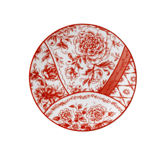 Royal Crown Derby Victorias Garden Red Plate 16cm