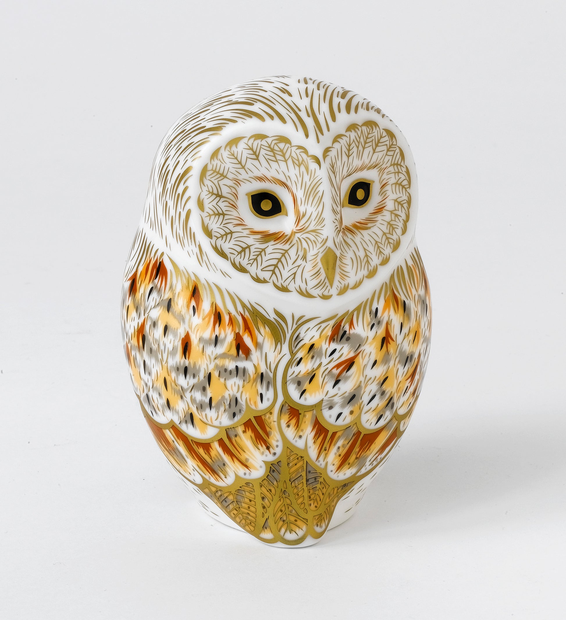 Royal Crown Derby Winter Owl Bird Paperweight